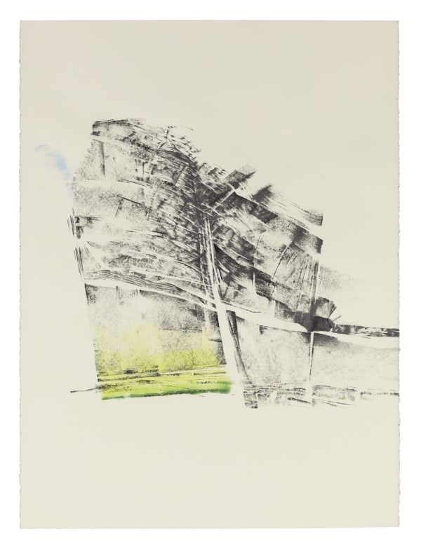 Side Slide, 2021 graphite, lithographic crayon and pastel on paper 30 x 22.5" paper 35.25 x 27.5" framed