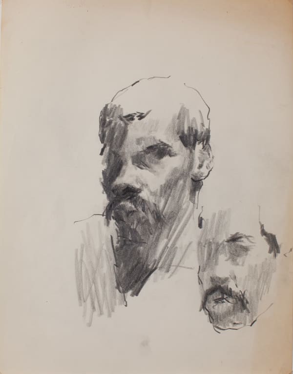 Untitled (Self Portrait) EB-056, 1958-1965 graphite on paper 11 x 8.5" paper 17 x 14.25" framed