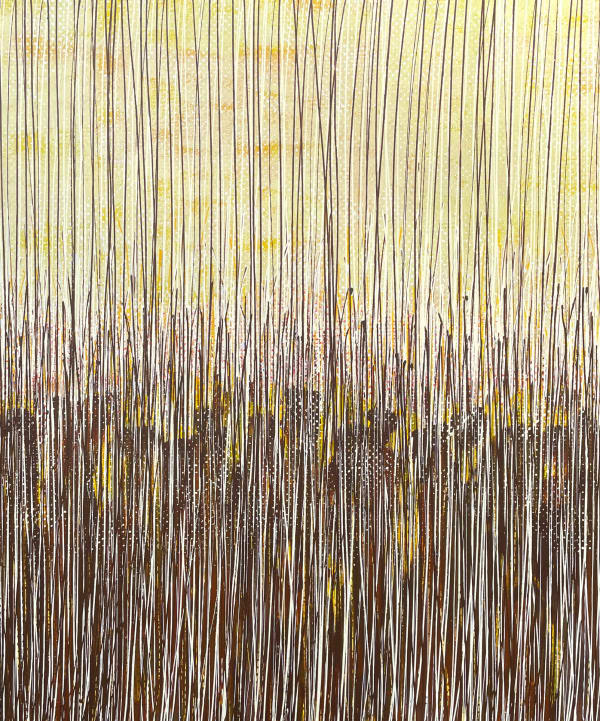 Pass It On, 2022 acrylic on canvas stretched over panel 48 x 40"