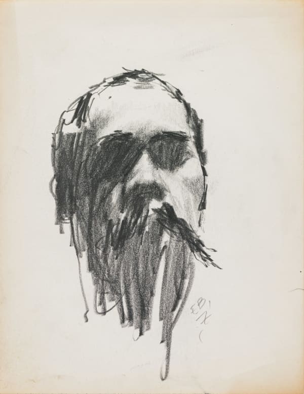 Untitled (Self Portrait) EB-C3, 1958-1965 graphite on paper 11 x 8.5" paper 17 x 14.25" framed