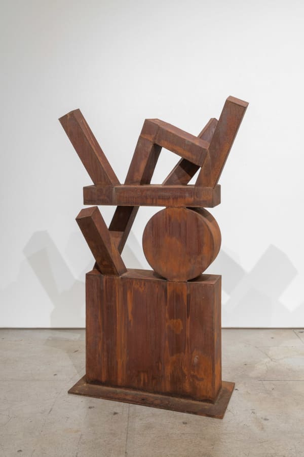 Uxmal, 2021 Corten steel 63.75 x 42.25 x 18" base: 35 x 16"