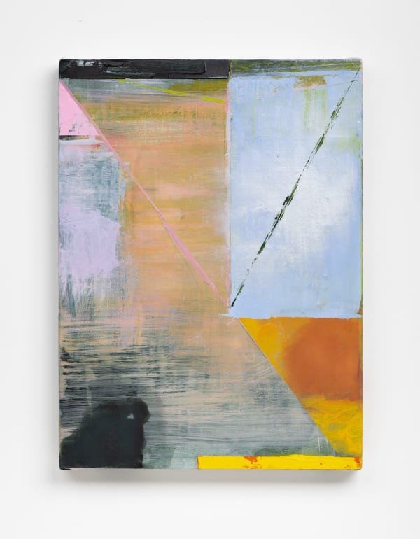 Confluence, 2024 oil and acrylic on linen on panel 12 x 9"