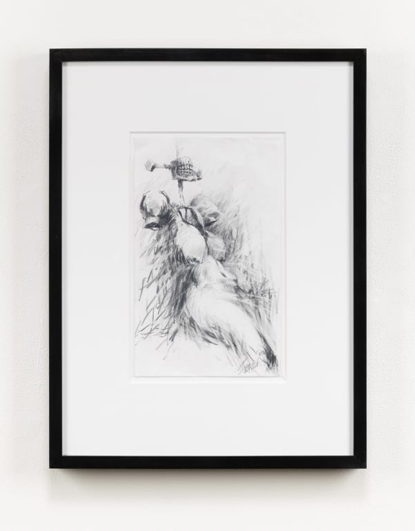 Miss America, 1990 graphite on paper 14 x 8.5" paper 24.5 x 18.5" framed