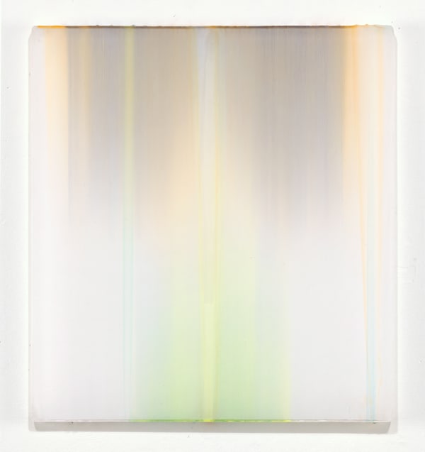 The Silent World, 2021 polymer and pigment on cast acrylic 20 x 18"