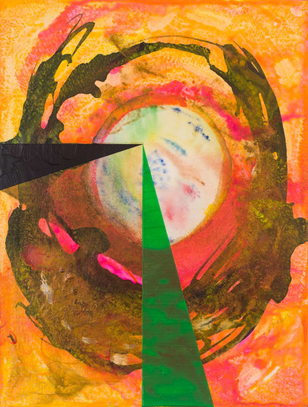 Meditation No. 14, 2018-2020 collage, watercolor and acrylic on paper 12.5 x 9.5"