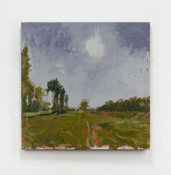 The Moon Splits Open, 2021 oil on canvas on panel 30 x 30"