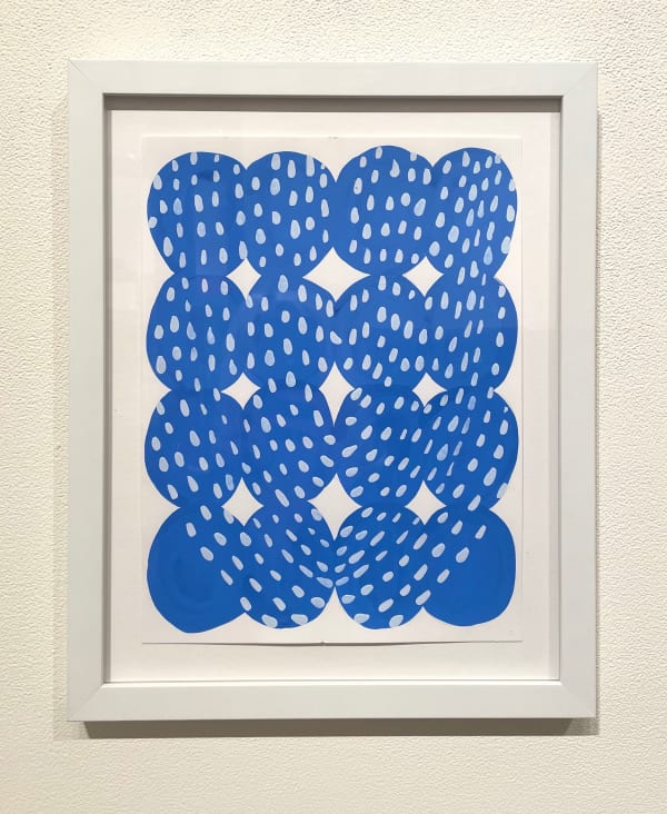 Amanda Wojick, blue white strands, 2022