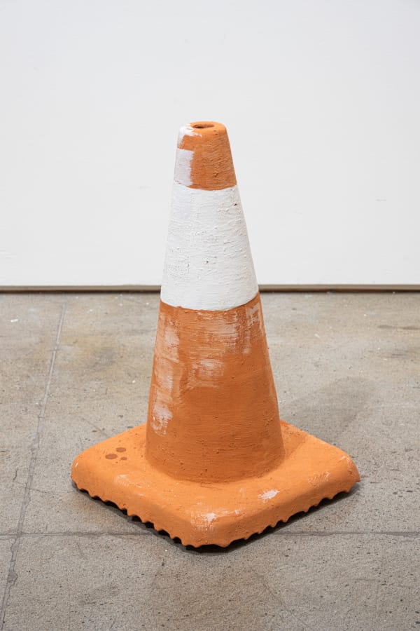 Sinkhole, 2023 earthenware with unprocessed Oregon clay slip 19 x 11.25 x 11.25"