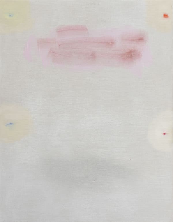 Telegraphic, 2023 oil, acrylic on linen on panel 45 x 35"