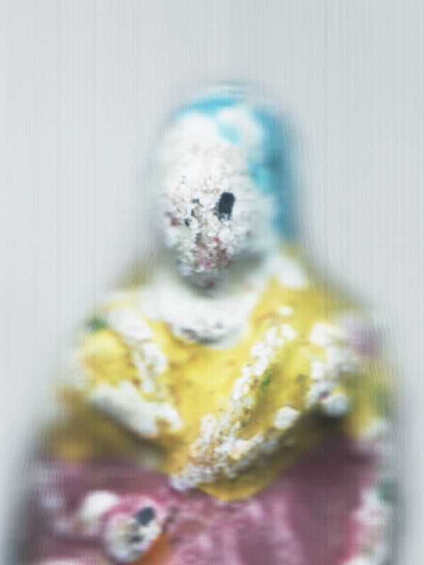 fève 13, 2024 enamel panel 30 x 22.5"