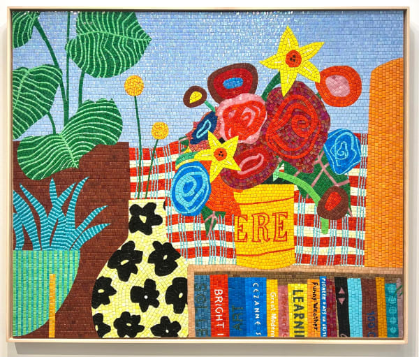 Mary Finlayson, Blue Room with Spring Flowers, 2025