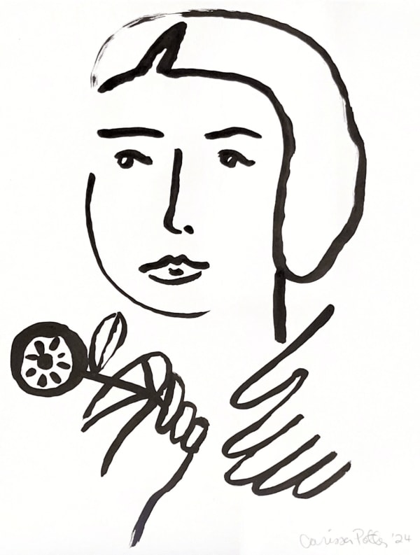 Carissa Potter, Lady with Flower, 2024