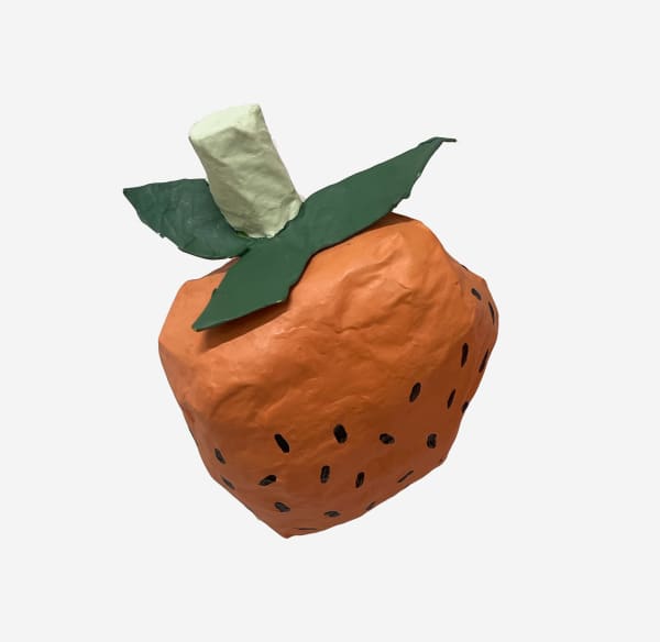 Carissa Potter, Paper Mâché Small Strawberry 1, 2024