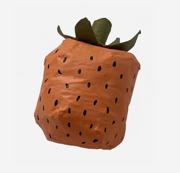 Carissa Potter, Paper Mâché Medium Strawberry 1, 2024