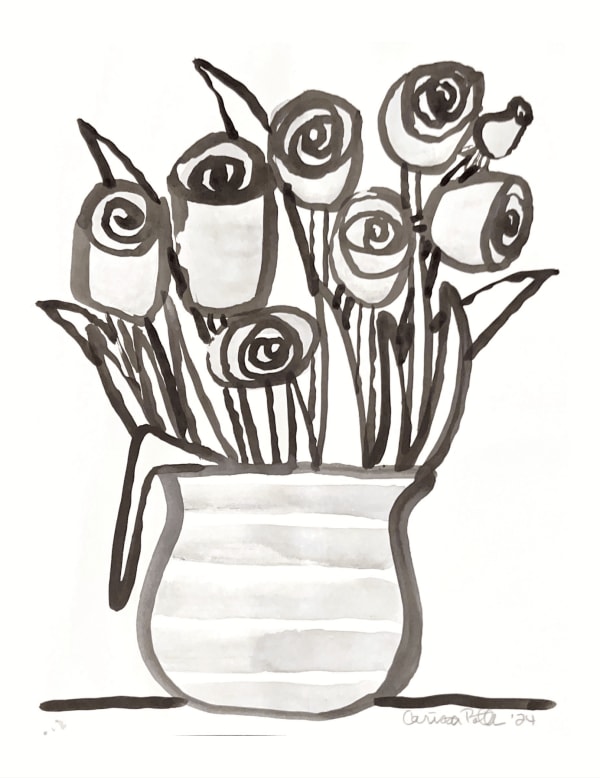 Carissa Potter, Striped Flower Pot, 2024