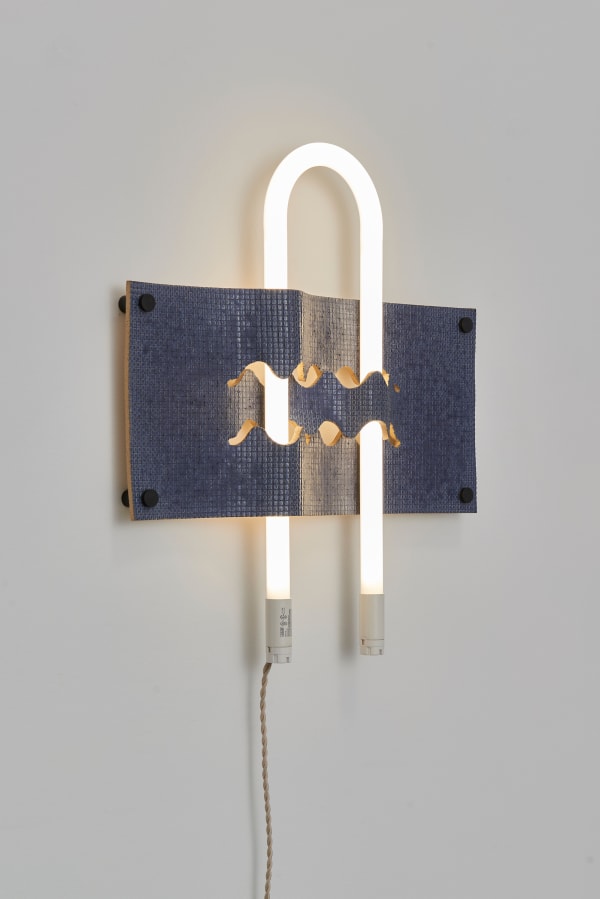 Dana Hemenway, Untitled (Light Weave No. 4 - blue), 2019