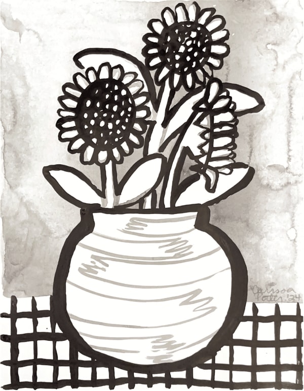 Carissa Potter, Sunflower Pot, 2024
