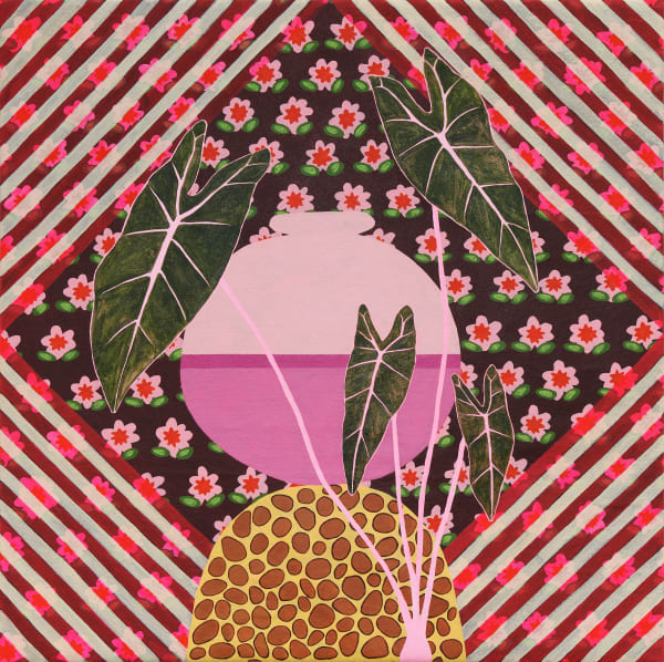 Amber Jean Young, Alocasia and Urn, 2022