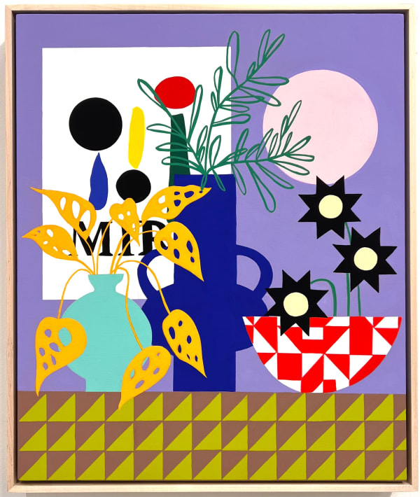 Mary Finlayson, Miro Poster With Plants, 2025