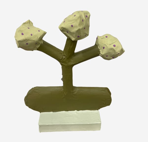 Carissa Potter, Paper Mâché Plant with Flowers, 2024