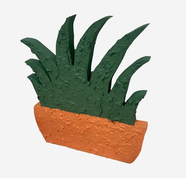 Carissa Potter, Paper Mâché Wood Plant in Pot, 2024