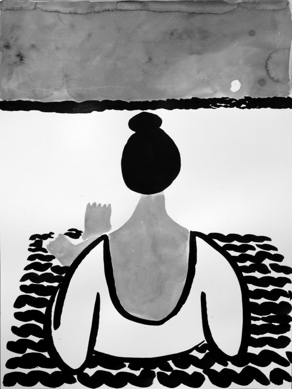 Carissa Potter, Looking at the sun set, feeling time, 2020