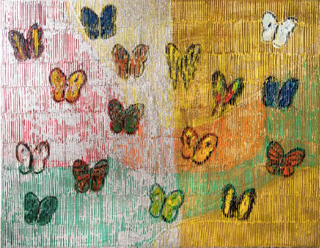 Hunt Slonem, Field of Dreams, 2021