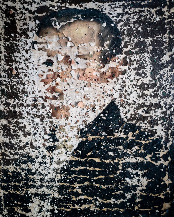 Cig Harvey Oil Painting (Cracked) Archival Pigment Print 40 x 30 in 76.2 x 101.6 cm