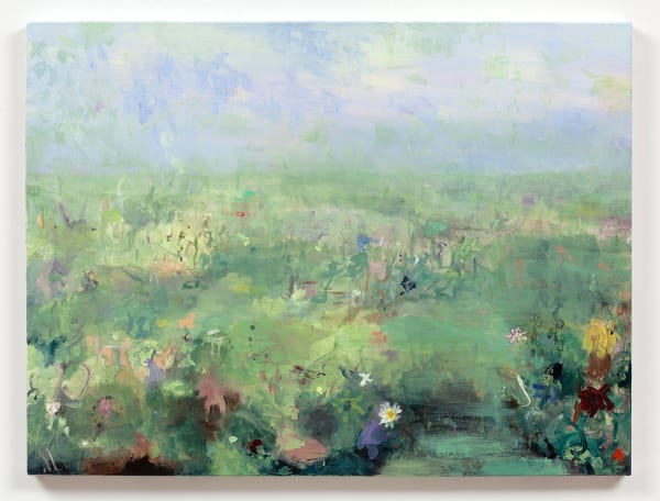 Sarah Meyers Brent Wildflowers, 2023 Acrylic and Charcoal on Canvas 36 x 48 in 91.4 x 121.9 cm