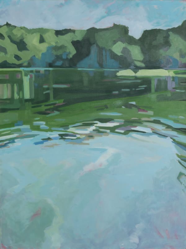 Anne Ireland On the River Oil on linen 40 x 30 in 101.6 x 76.2 cm
