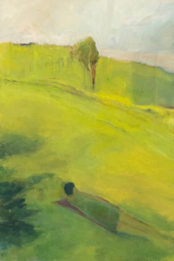 Torrie Dorsey Green Hurts My Eyes Acrylic on canvas 36 x 24 in 91.4 x 61 cm