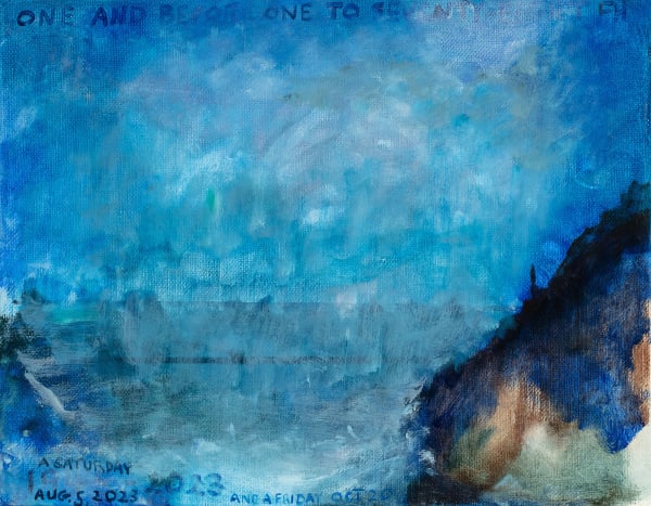 Frances Hynes, Cliff and Sea (A Saturday and a Friday), 2023