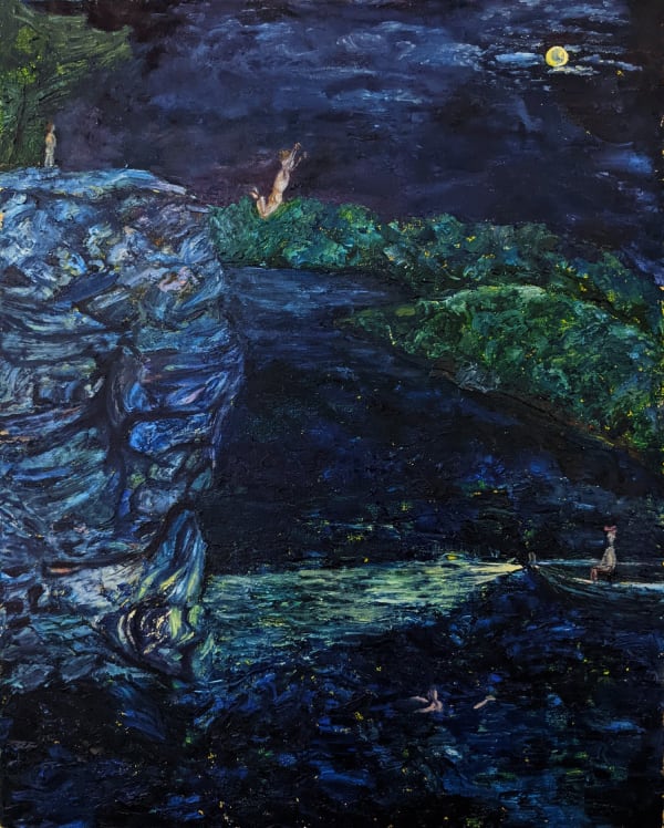 Alice Jones Bluff Jumpers Oil on canvas 36 x 30 in 91.4 x 76.2 cm