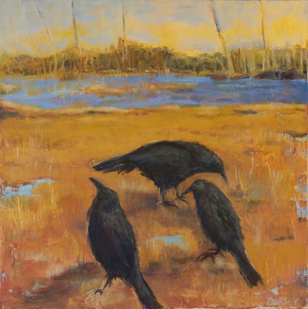 Torrie Dorsey Family Dinner Acrylic on canvas 31 x 31 in 78.7 x 78.7 cm