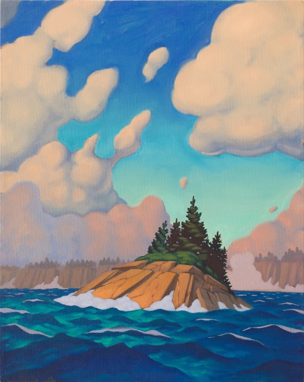 Nathaniel Meyer Armogan Bay Oil on canvas 20 x 16 in 50.8 x 40.6 cm
