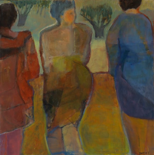 Torrie Dorsey Orchard Wedding Acrylic on canvas 36 x 36 in 91.4 x 91.4 cm
