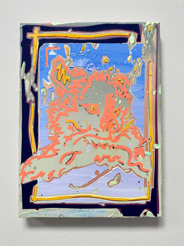 Jenna Pirello Sidekicks 10 , 2022 Acrylic on wood 12 x 9 in 30.5 x 22.9 cm