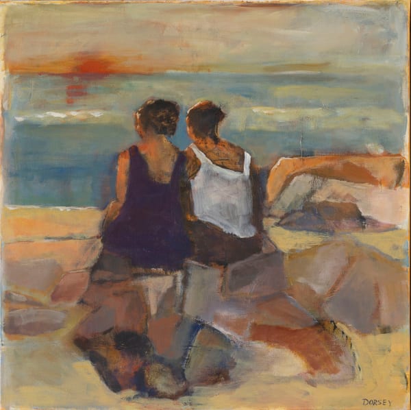 Torrie Dorsey Keep Watching Acrylic on canvas 31 x 31 in 78.7 x 78.7 cm