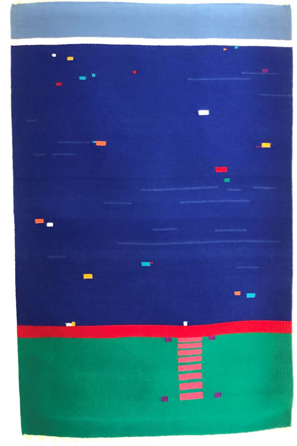 Morris David Dorenfeld - Tapestry #67, Royal Blue Voyage to Monhegan III, 1992