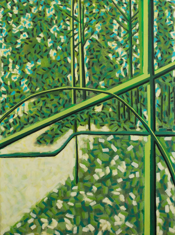 Richard Keen Harpswell Woods No. 10 Acrylic and oil on canvas 48 x 36 ins 121.9 x 91.4 cm