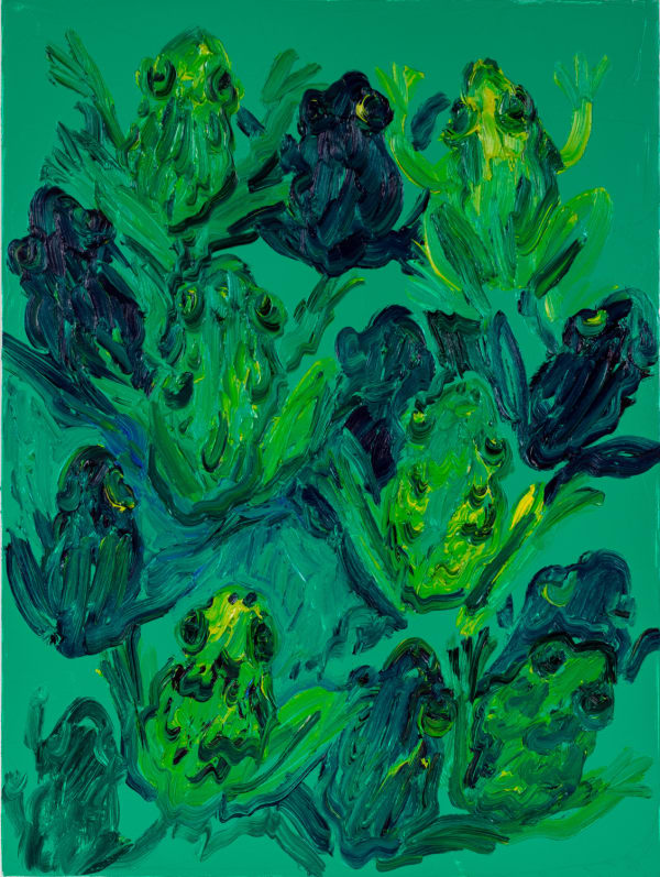Hunt Slonem Toad Hall, 2021 Oil on canvas 40 x 30 in 101.6 x 76.2 cm