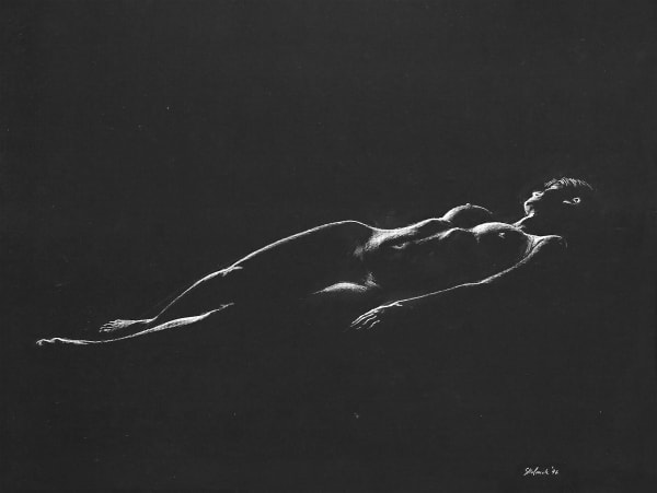 Arnold Skolnick Untitled Conte on paper 19 x 25 in 48.3 x 63.5 cm