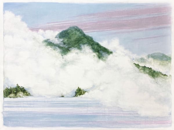 Marguerite Robichaux Rising Fog, 2024 Oil & graphite on linen 30 x 40 in 76.2 x 101.6 cm