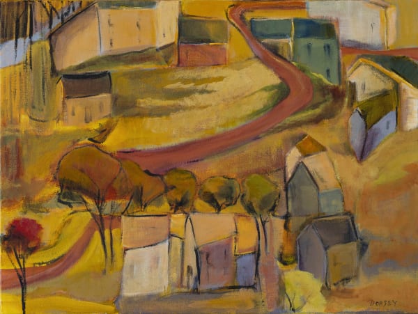 Torrie Dorsey Sunday Drive Acrylic on canvas 18 x 24 in 45.7 x 61 cm