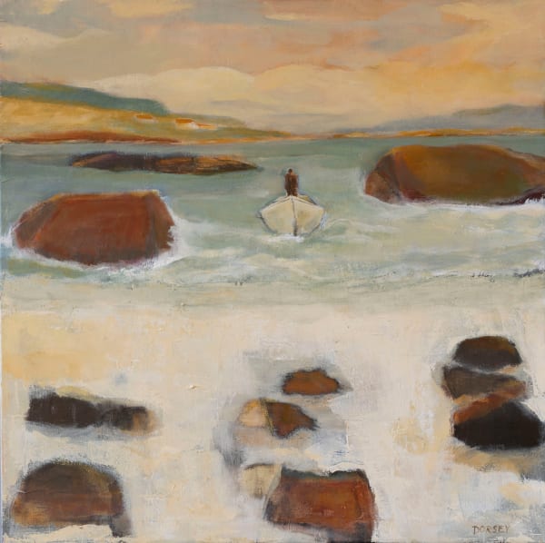 Torrie Dorsey Visiting Acrylic on canvas 30 x 30 in 76.2 x 76.2 cm