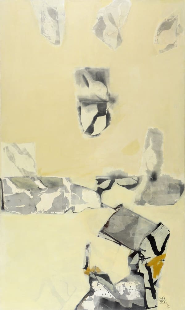 Rafik El Kamel Transfiguration n°6, 1987 Acrylic on canvas 250 x 150 cm