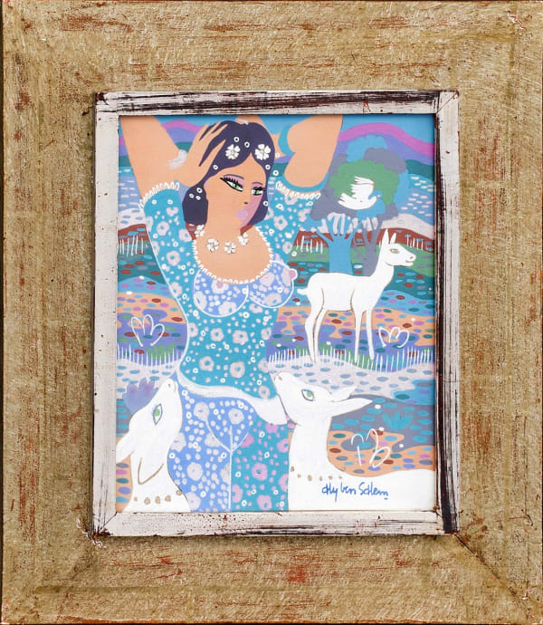 Aly Ben Salem, Woman with deer, 1970s