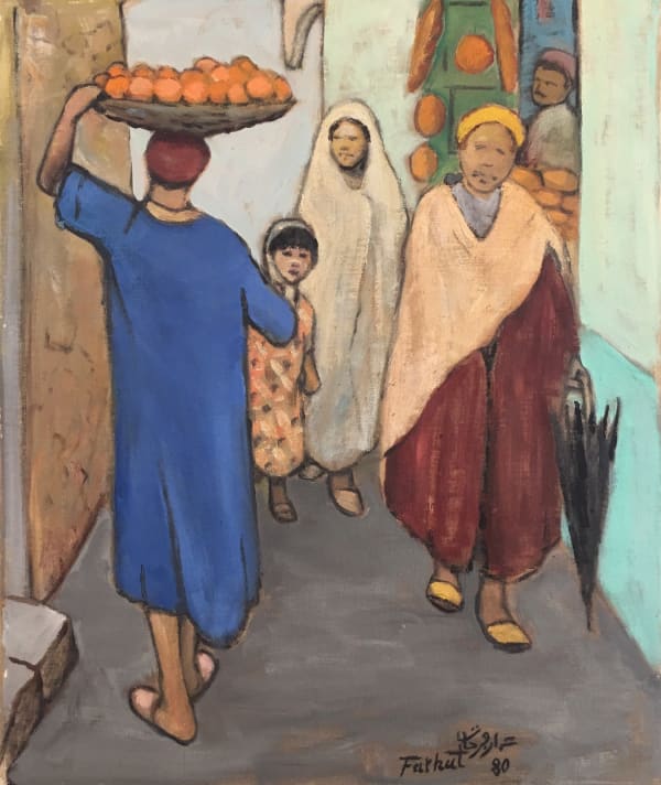 Ammar Farhat, Orange Seller in the Souk, 1980