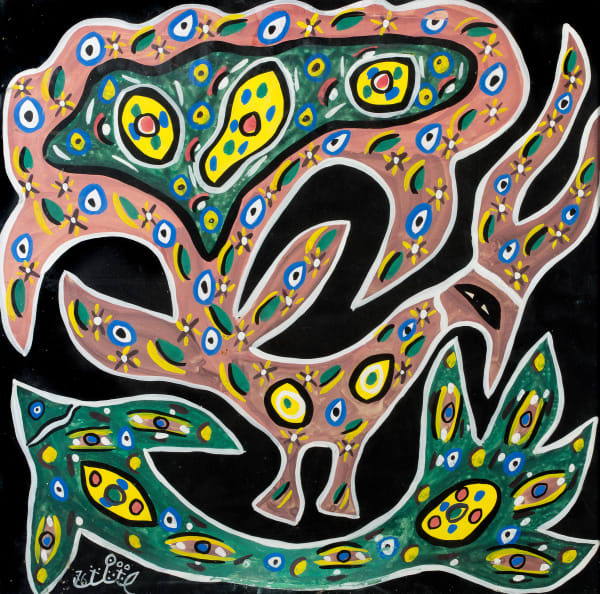 Baya Mahieddine, Paon et poisson, 1976