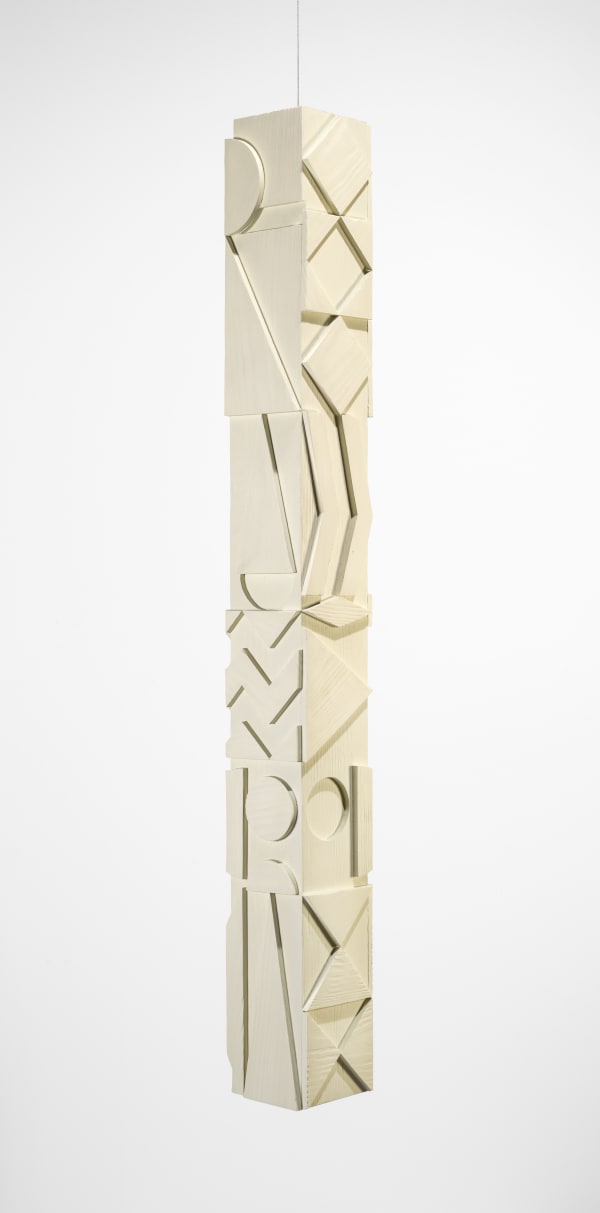 Jorge Riveros, Konstruktive Säule in weiß # 2, 1971 - 2021